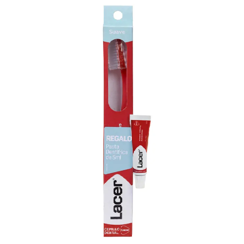 CEPILLO DENTAL ADULTO LACER SUAVE  PASTA 5 ML