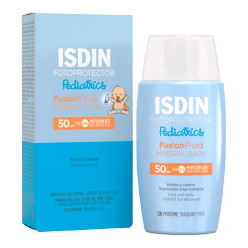 FOTOPROTECTOR ISDIN SPF-50 FUSION FLUID MINERAL PEDIATRICS