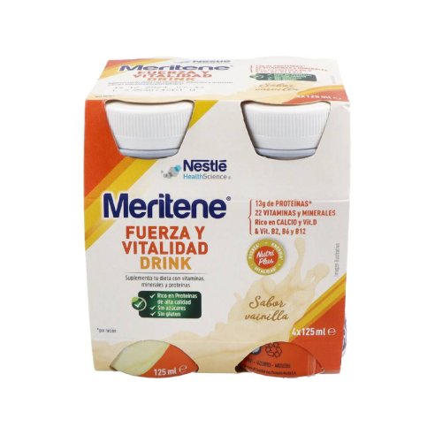 MERITENE ACTIV DRINK 125 ML 4 BOTELLAS VAINILLA