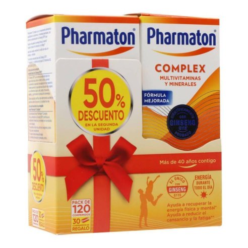 PHARMATON COMPLEX  2 ENVASES 60 COMPRIMIDOS PACK PROMOCIONAL